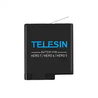 TELESIN 2 個 3.85V 1220 2600mah の交換用充電式バッテリーパック + 収納ケース移動プロヒーロー 8 7 黒ヒーロー 6 ブラックヒーロー 5 黒