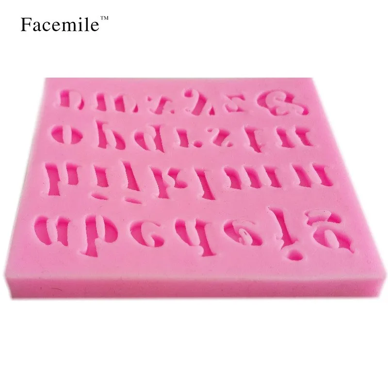 Facemile алфавит DIY шоколадная силиконовая форма для выпечки глина для поделок инструменты для украшения прессформы 50-104 подарок
