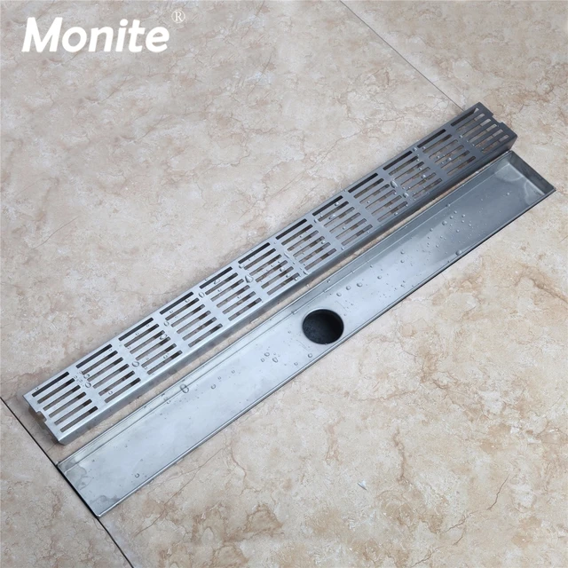 Luxury Bathroom Drains Rectangle Type 304 Stainless Steel Bathroom Linear Shower Floor Drain