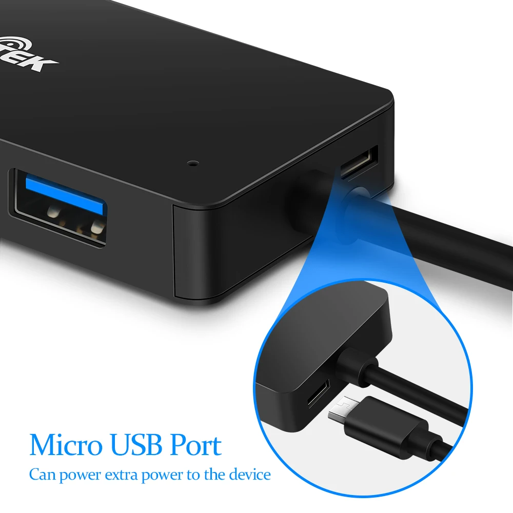 Rocketek алюминиевый сплав usb-хаб с кардридером 3 порта USB 3,0 type c разветвитель Micro USB порт питания для ноутбука iMac