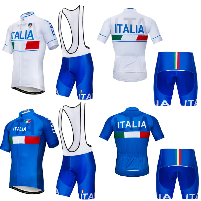 

2021 Italy Cycling Jersey Set Men Short Sleeve MTB Bike Clothing Ropa Ciclismo Team Downhill Bicycle Jersey Maillot Ciclismo