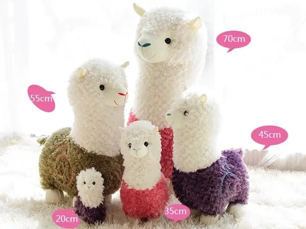 Милая плюшевая Alpacasso игрушка мягкие Животные куклы-альпаки Kawaii лама пакос мультфильм Детские куклы Brinquedos 20/35/45 см