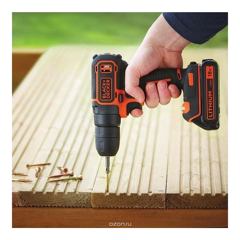 Электрическая отвертка Black+ Decker BDCDC18 аккумуляторная отвертка мощный инструмент дрель ремонт ручной инструмент рем