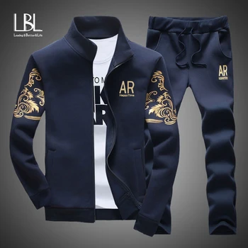 Men's Tracksuit Sportswear Sets Spring Autumn Casual   2