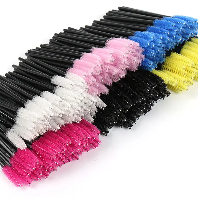 

Makeup Brushes 100Pcs/Pack Disposable Eyelash Brushes Lash Extension Mascara Applicator Wand Eyes Lip Cosmetics Brushes Make df
