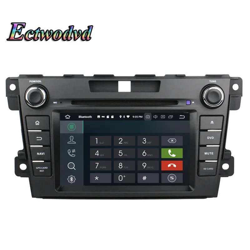 Sale Ectwodvd Octa Core 4G RAM 64G ROM Android 9.0 Car Multimedia DVD Player GPS HeadUnit For Mazda CX-7 2012 2013 9