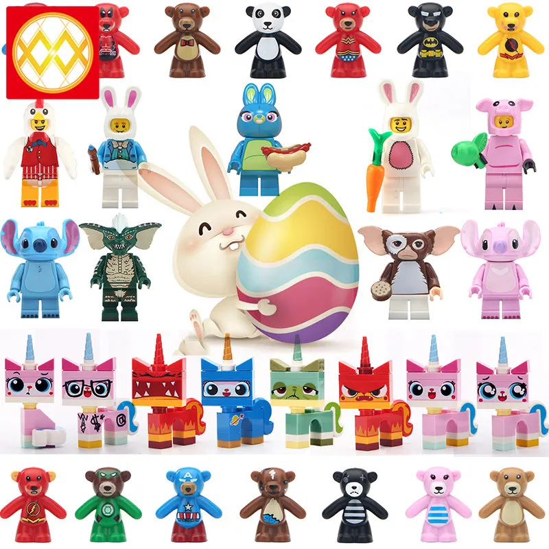 

Single MG0185 Eastern Rabbit Bee Girl Toy Story Buzz Lightyear Woody Panda Mickey Mouse Cartoon Series Building Blocks Kids Toys