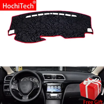 

Rose Pattern Non-slip Dashmat Dash Mat Dashboard Cover Pad Cover Carpet Car Sticker for SUZUKI Alivio 2015 2016-2018 Car Styling