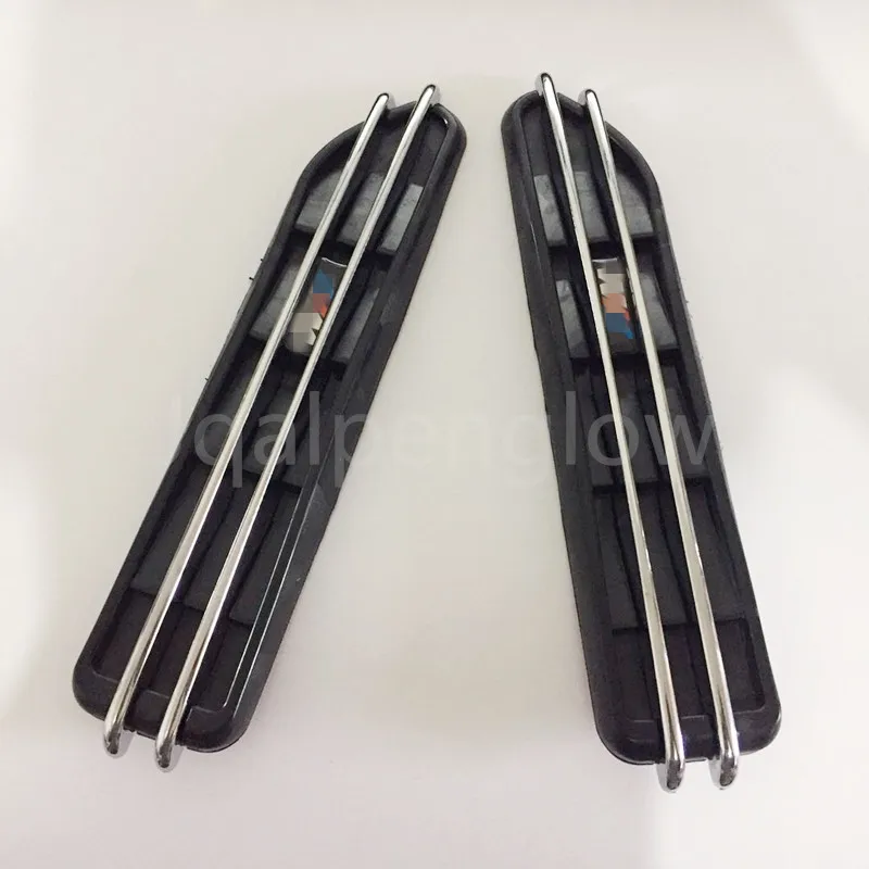 

2 pic For BMW modified False Side Wing Air Flow Fender Grill Intake Vent Trim