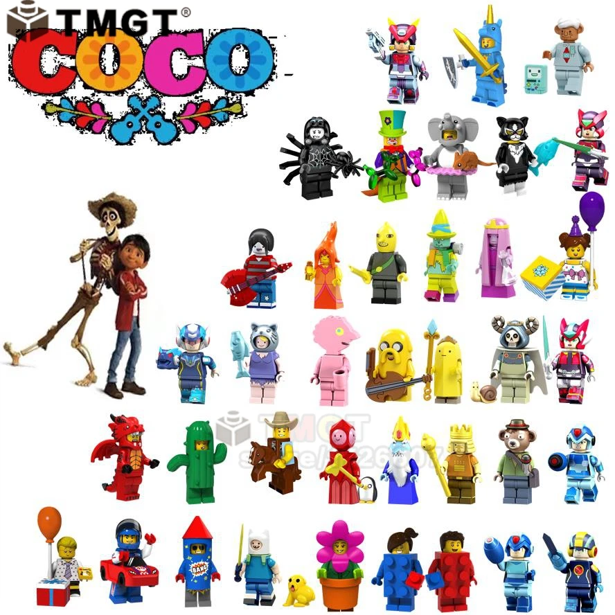 

Pumping friends Party Cartoon s Birthday Cake Gift Box Balloon Car Flower Girl Building Block Toys Children gifts