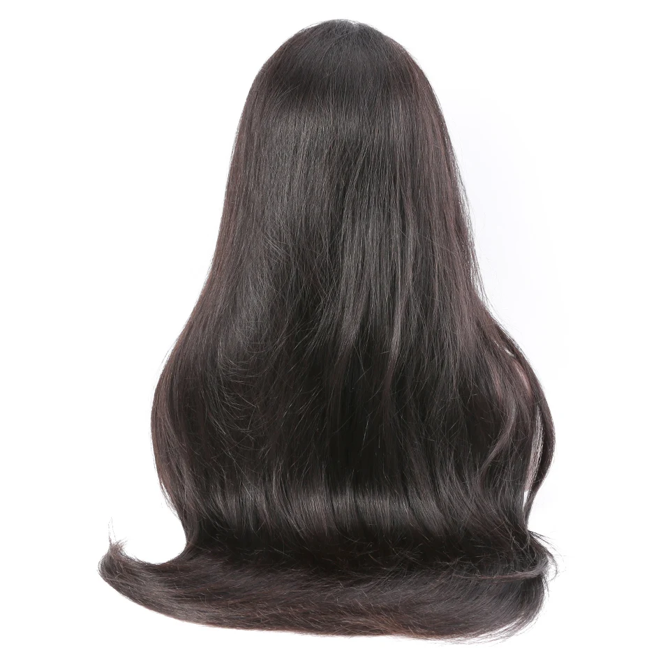 Luvin, 250 плотность, человеческие волосы на кружеве, парики для черных женщин, прямые перуанские длинные кружевные передние парики, предварительно выщипанные с детскими волосами