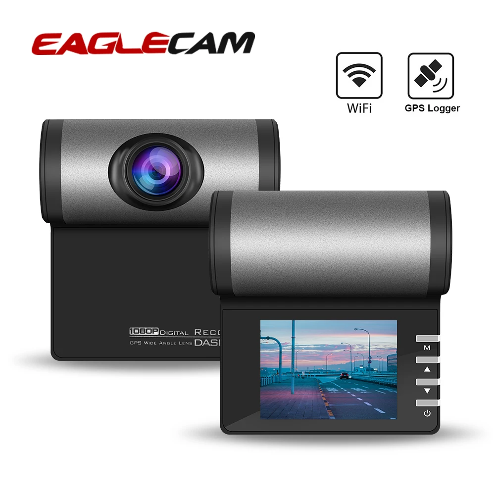 Wifi Автомобильная камера DVR автомобиль для приборной панели 1080P Full HD автокамера gps