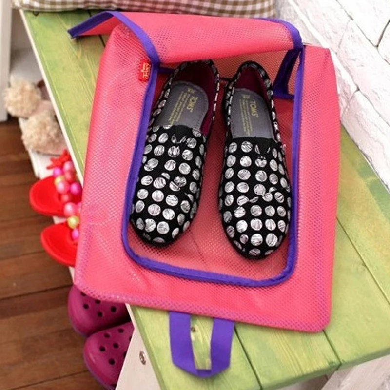 3 Colour Portable Travel Storage Shoes Bag Waterproof Hanging Shoe Organizer Sandals Carry Protector Container | Дом и сад