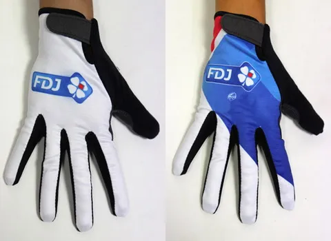 

WINTER FLEECE THERMAL 2015 FDJ PRO TEAM 2 COLORS CYCLING BIKE GLOVES BICYCLE GEL FULL FINGER GLOVES ONE PAIR SZIE M-XL