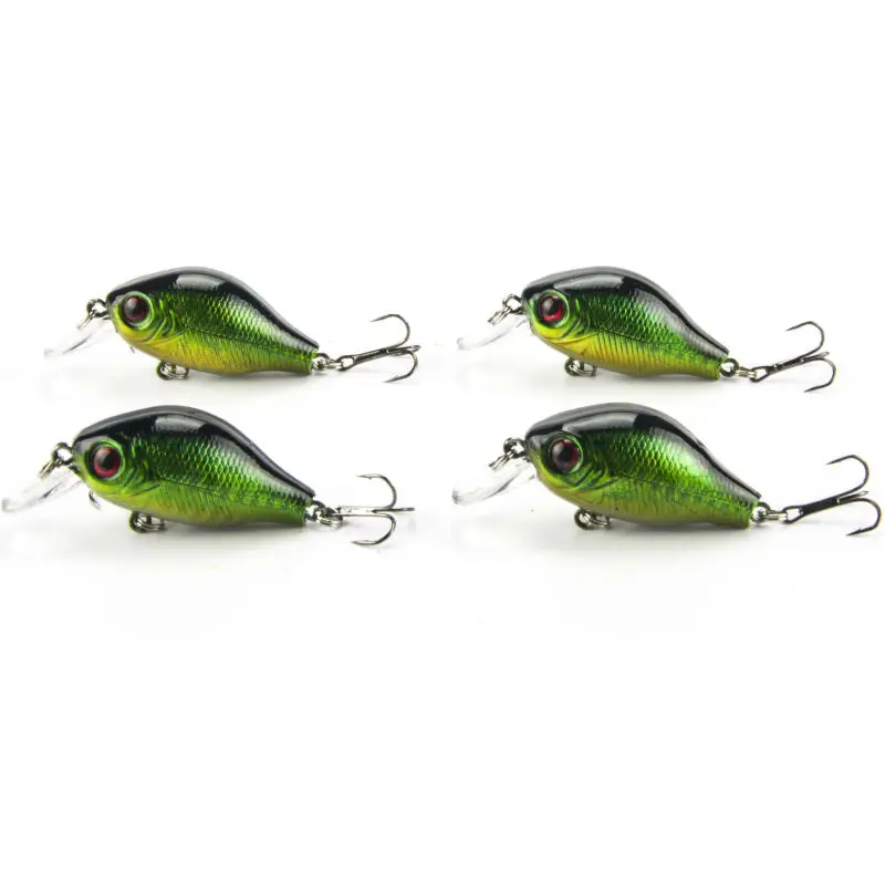 

Fishing Lure Crankbait Hard Lures 4pcs/lot Wobblers Fishing Glow in Dark For Bass 55mm/8g 5 Colors Available