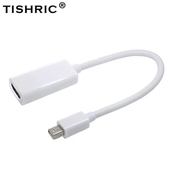 

TISHRIC Mini DP Thunderbolt Mini Displayport To HDMI Adapter Male to Female Converter For Apple Mac Macbook Air Pro 1080p Cable