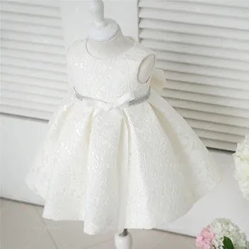 Beautiful Baby Girl Dresses with Cap Super Back Bow 4