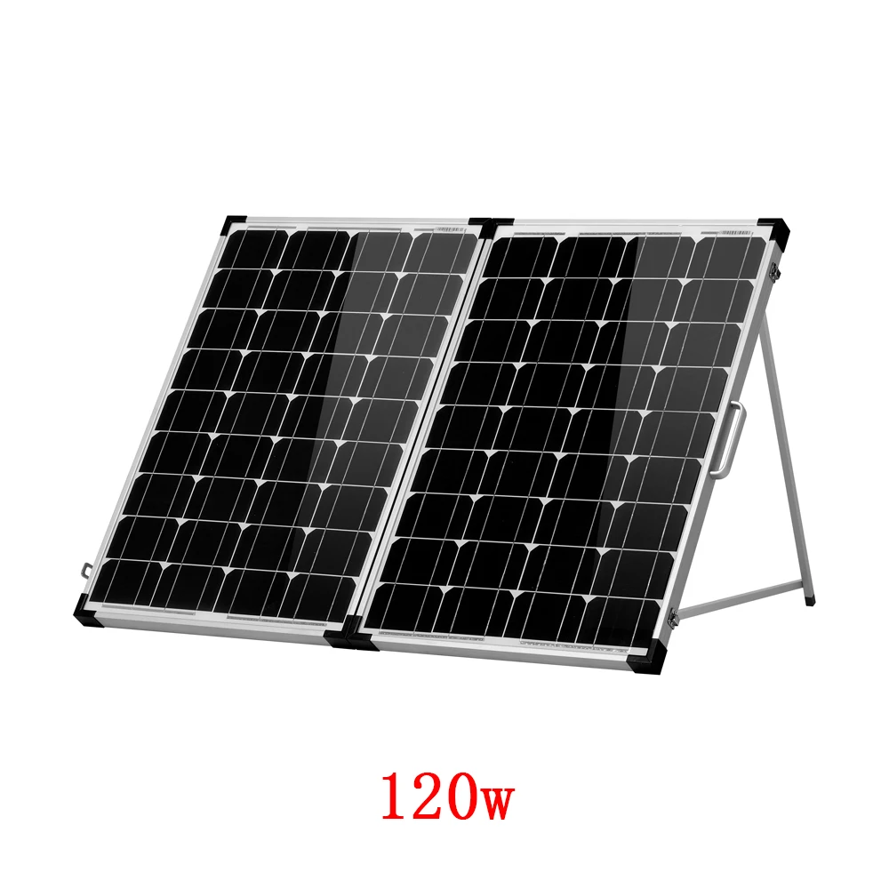 Dokio 80 Вт 100 Вт 120 Вт 160 Вт 200 Вт Складная солнечная панель из закаленного стекла для путешествий и автомобильных аккумуляторов