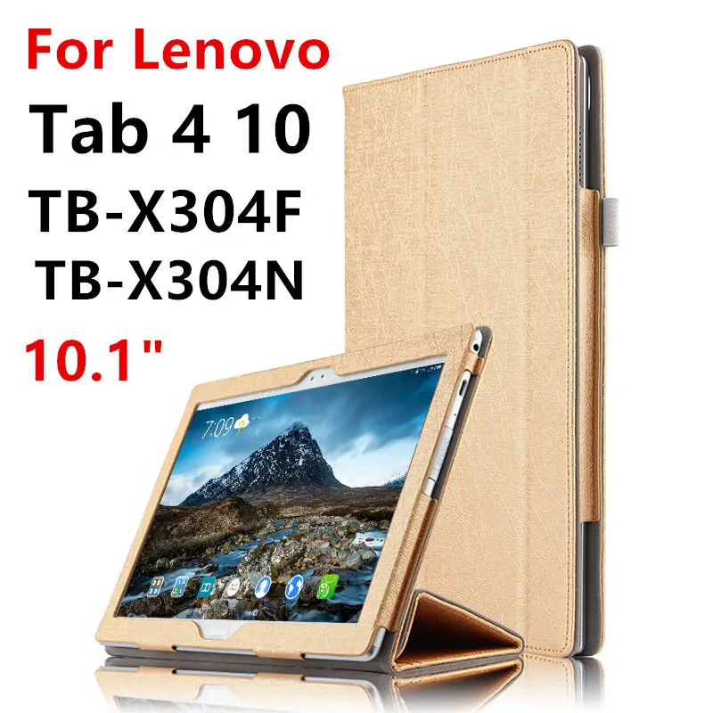 Case For Lenovo Tab 4 10 Covers Tab410 Protective Protector Smart Cover Leather PU TB X304F
