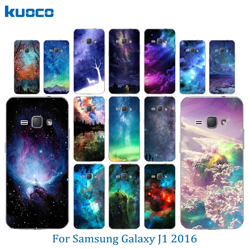 4 5 дюйма для Samsung Galaxy J1 2016 чехлы телефонов с рисунком звездного неба задняя крышка