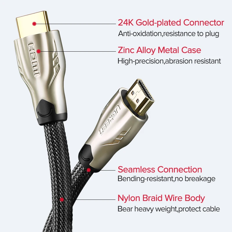 Ugreen HDMI кабель HDMI 2.0 кабель HDMI адаптер 3 м 5м 10м 15м hdmi к HDMI кабель4 К 3D 1.4 В кабель для Переходник Xiaomi TV Box Apple TV Nintend Switch HD телевизор ноутбук PS3 PS4 Pro п... Ugreen HDMI кабель HDMI 2.0 кабель HDMI адаптер 3 м 5м 10м 15м hdmi к HDMI кабель4 К 3D 1.4 В кабель для Переходник Xiaomi TV Box Apple TV Nintend Switch HD телевизор ноутбук PS3 PS4 Pro п...