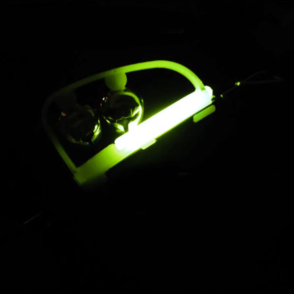 1 قطعة LED ليلة ملحقات صيد سمك الصيد جرس تعويم التوأم بيل خاتم سبائك الألومنيوم منبه الامساك بالصيد في الهواء الطلق الصيد أداة