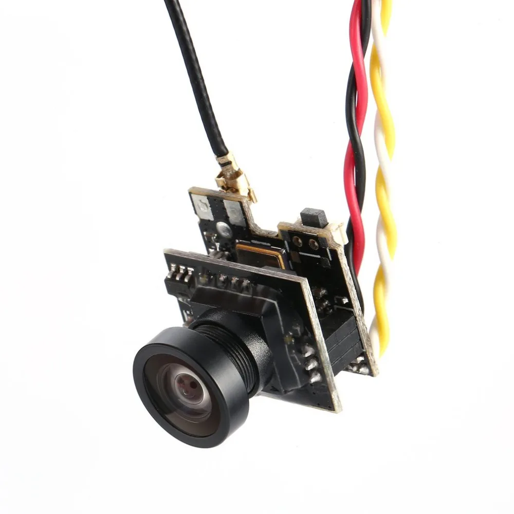 Beste LST S2 + AIO 800TVL CMOS Mini FPV Camera CAM RC Speelgoed Onderdelen Accessoires met OSD 5.8g 40CH 25 mw whip Antenne voor RC Racing Drone