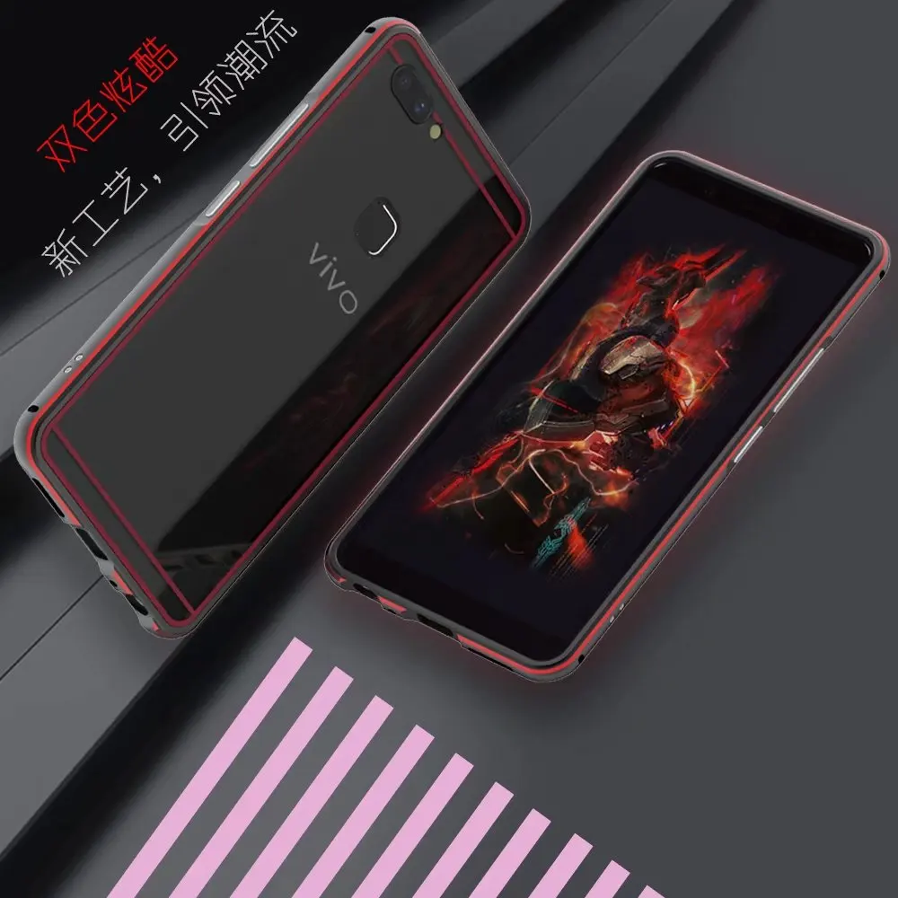 ДЛЯ Vivo X20 PLUS чехол алюминиевый сплав металлический каркас прозрачный Arcylic Жесткий Чехол для VIVO X20/X20 Plus металлический бампер