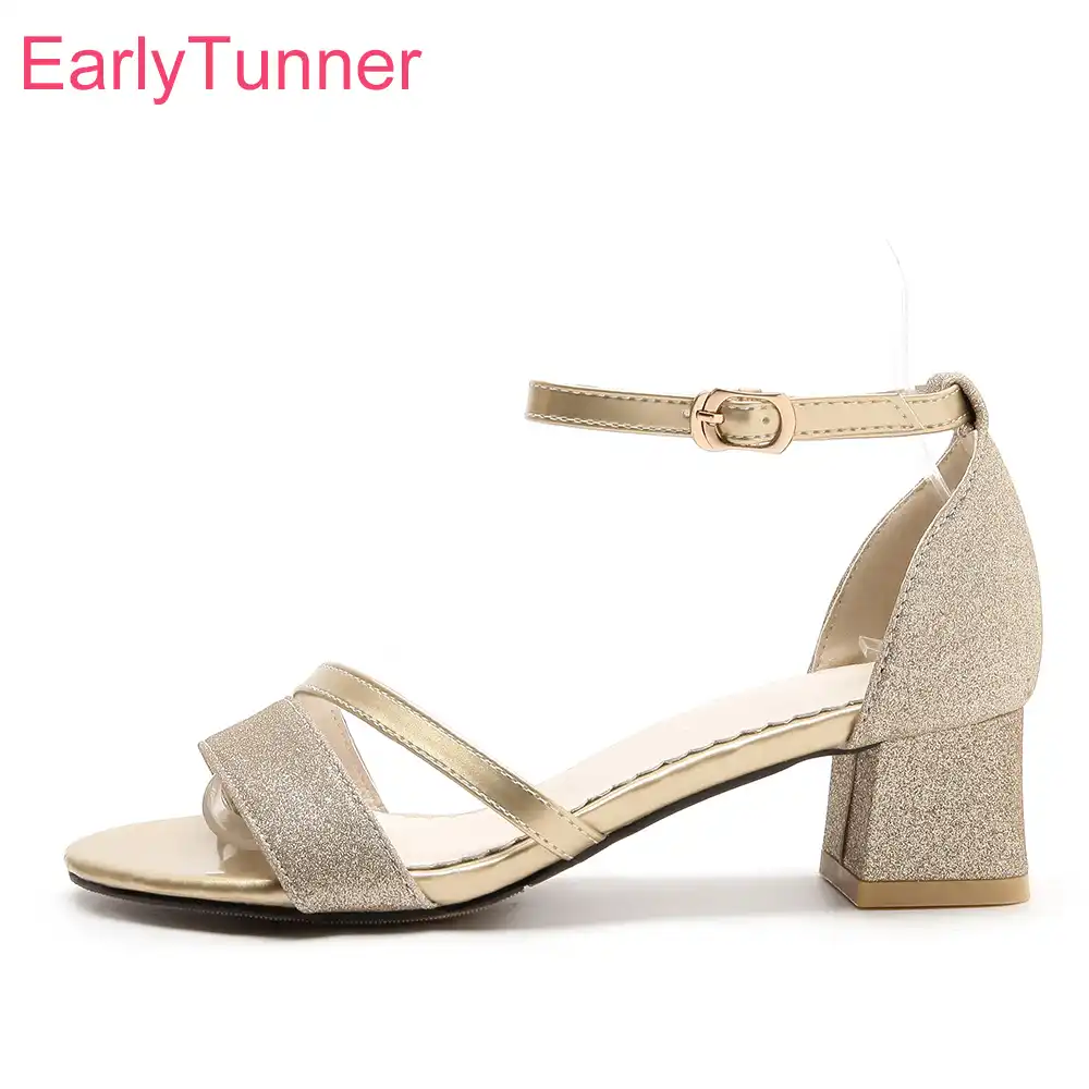 nude and silver shoes