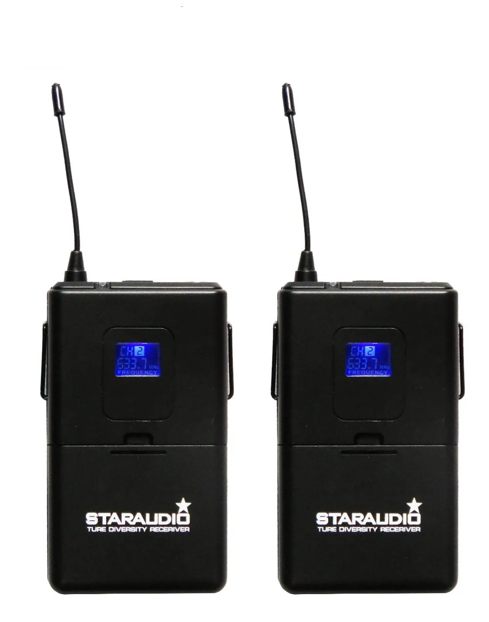 STARAUDIO 2CH Беспроводной микрофон UHF двухканальный гарнитура нагрудные петличный микрофон с нательным передатчиком для церкви аудио школы