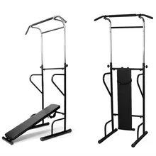 font b Fitness b font Power Tower Dip Station Sit Pull Press Chin Up Bench