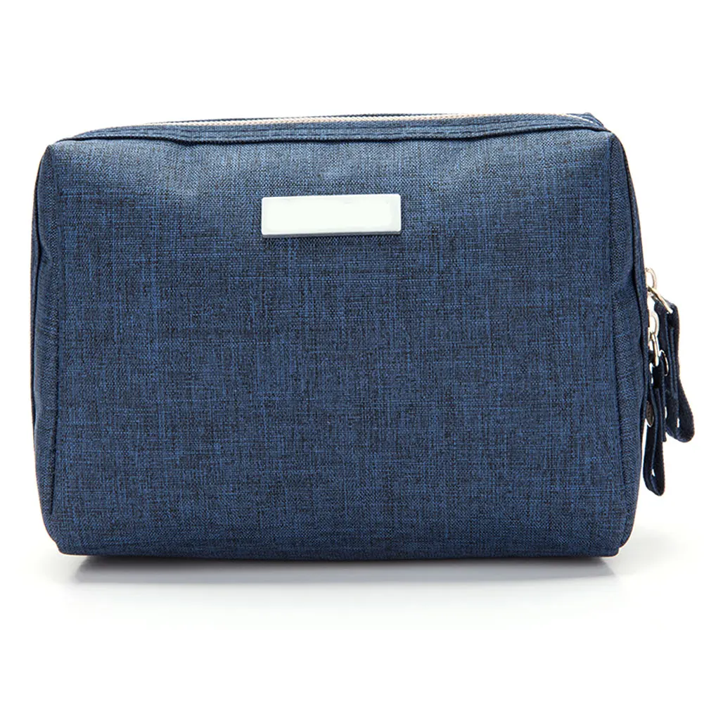 

Zipper Makeup Bag Mini Polyester Fashion Women Portable Purse Travel Cosmetic Toilet Simple Small Pouch