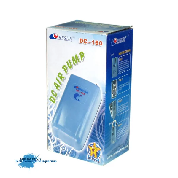 

Portable battery air pump for aquarium fishing oxygen pump ultra silent RESUN DC-160 free shipping