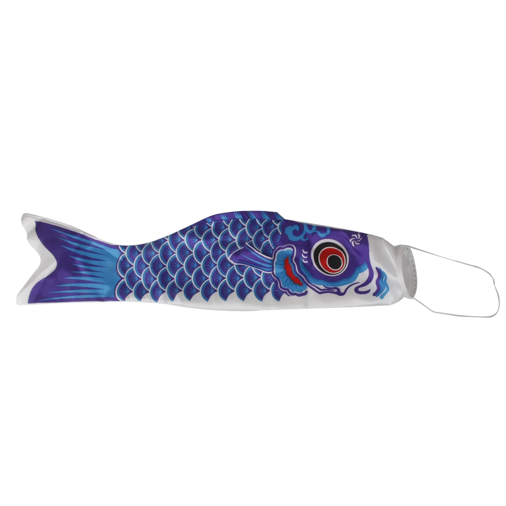 3Pcs Fish Kite Carp Flag Koinobori Windsock Japanese Wind Sock Hanging Garden Hanging Decoration Garden Supplies