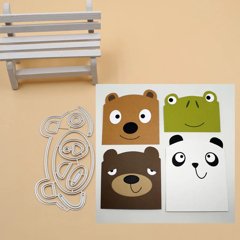 

Bear Frog Card Metal Cutting Dies Stencils for DIY Scrapbook Photo Album Paper Card Decorative Craft Embossing Die New 2018