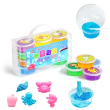 Kocozo слизь DIY Кристалл грязи игровой прозрачный волшебный Пластилин малыш Игрушечные лошадки 12 видов цветов анти-стресс смешно слизь Игрушечные лошадки для детей