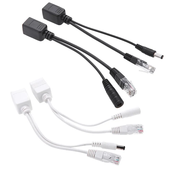 40pcs(20 pair) POE Adapter cable RJ45 Injector Splitter Kit Power Over Ethernet  Synthesizer Separator
