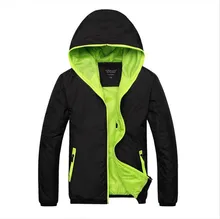 

Smeiarar 2018 Men Windbreaker Spring Autumn Fashion Bomber Jacket Men's Hooded Casual Jackets Male Coat Thin Coat Outwear Coat