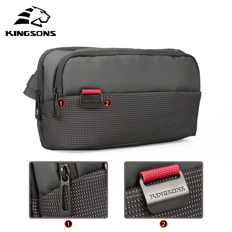 Kingsons الذكور حقائب كتف Crossbody أكياس الرجال مكافحة سرقة حقيبة صدر للرجال المدرسة الصيف قصيرة رحلة رسل حقيبة 2019 جديد وصول
