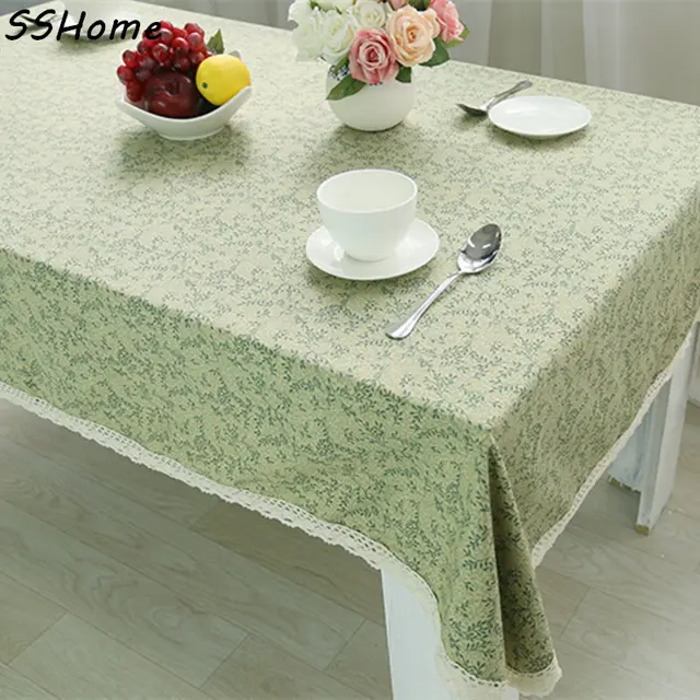High Quality Europe Leaves Tablecloth Lace Table Cloth Dining Mantel