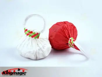

King Magic Stage MagicProps Magic Color Silk Accessories Grenades Throw Streamers 30 Strands Colorful 2Pcs/Lot white and multi
