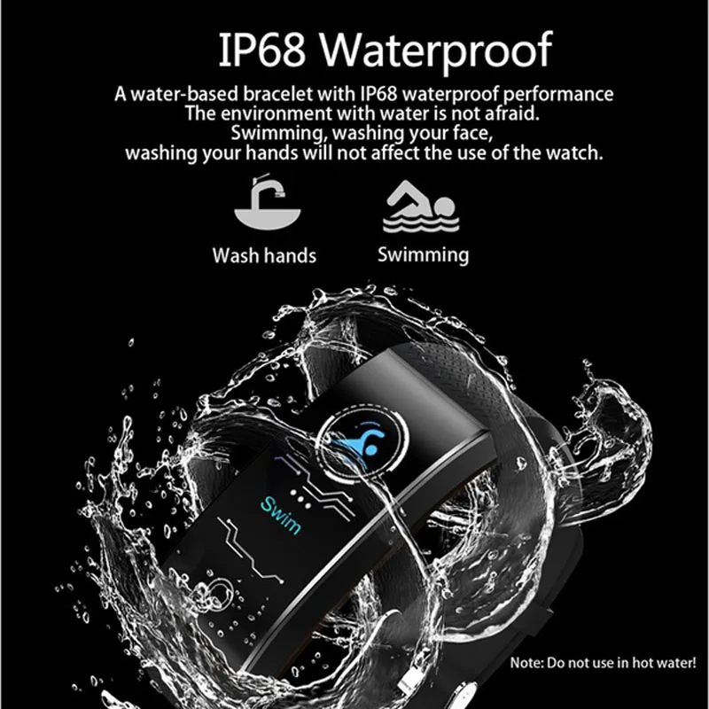 QW18-Smart-Bracelet-Watch-Sport-Color-Heart-Rate-Pedometer-Band-IP68-Waterproof-Wristband-Fitness-Tracker-For (1)