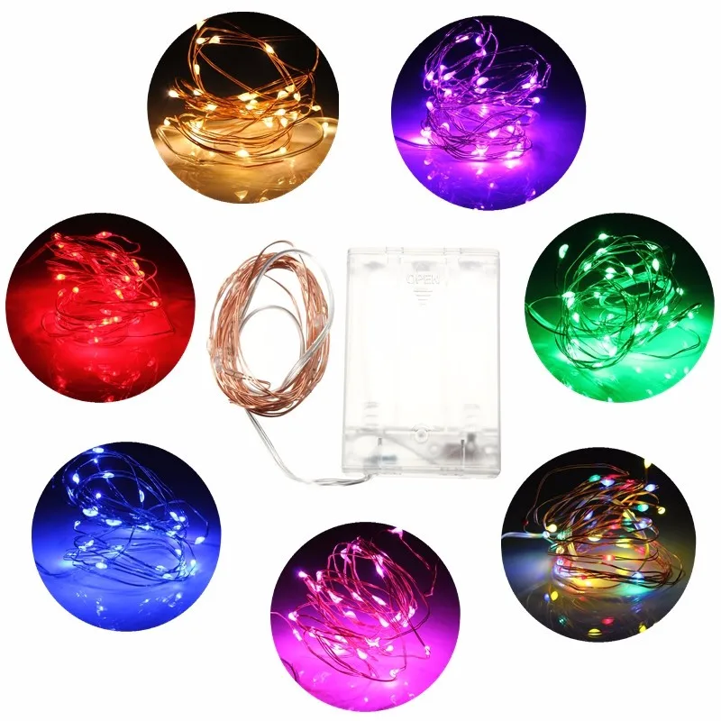 4M 40 LED Copper Wire AA Battery Operated Christmas Wedding Party Decoration LED String Fairy