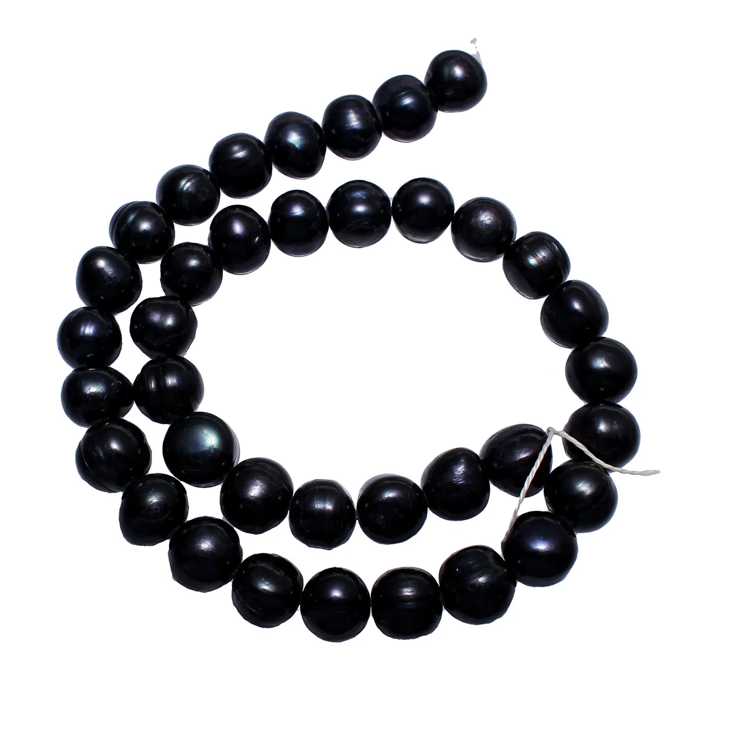 11-12mm Cultured Potato Freshwater Pearl Beads For Diy Necklace Bracelat Jewelry Making Dyed Black Approx 0.8mm 15 Inch Strand | Украшения