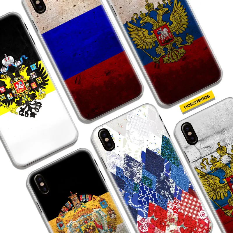 

Russian Federation Flag Coque For Apple iPhone X 8Plus 8 7Plus 7 6sPlus 6s 6Plus 6 5 5S SE Phone Case Cover Shell
