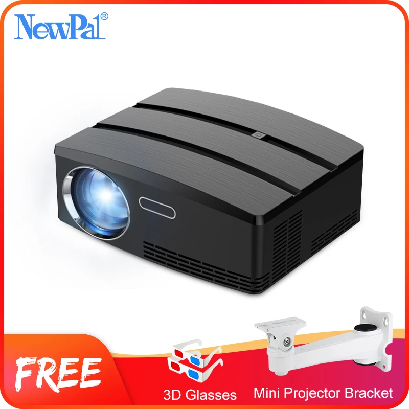 Newpal Мини проектор 3D проектор домашний кинотеатр Android wifi 1800 люмен 720P проектор СВЕТОДИОДНЫЙ Proyector GP80 UP Бразилия русиabracket