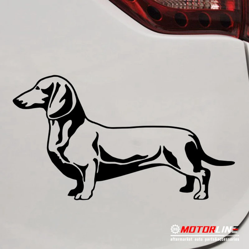 

Dachshund Dog Puppy Decal Sticker Car Vinyl die cut no background pick size color