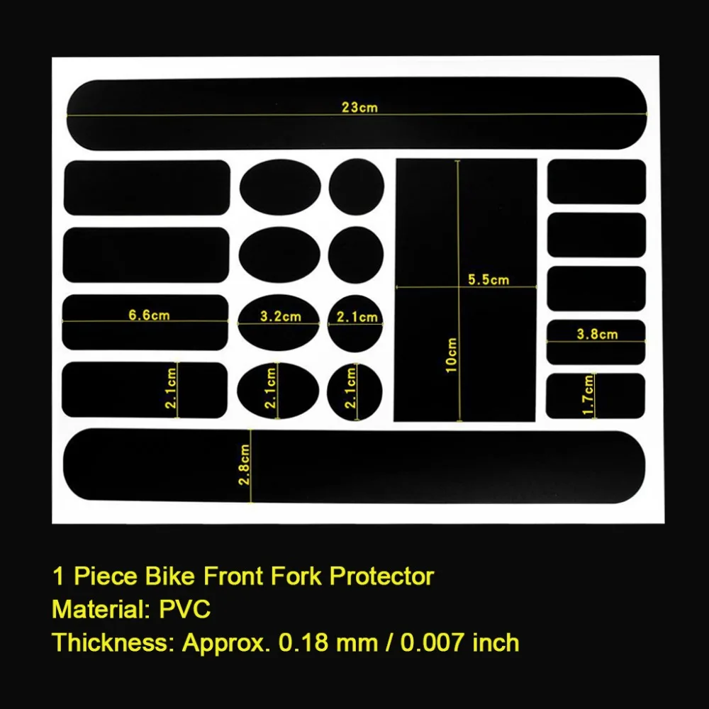 1 шт. защита для велосипедной вилки, рамы, цепи, наклейки для горного велосипеда, защита передней вилки, Велосипедная вилка, защитная накладка, лента