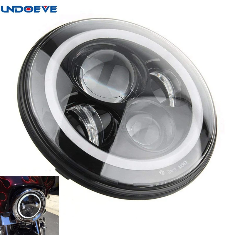 7 inch Halo LED Headlight for Electra Glide Street Glide Fat Boy Road