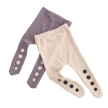 Весенне-осенние узкие штаны для малышей новые хлопковые колготки для мальчиков чулки для маленьких девочек милые колготки в горошек, детские колготки, одежда для малышей